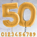 26" Gold Number Foil Balloons (0 - 9) additional 1