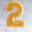 26" Gold Number Foil Balloons (0 - 9) additional 6