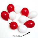 5" Candy Cane Scatter Balloons (Pack of 10) additional 1