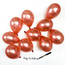5" Rose Gold Scatter Balloons (Pack of 10) additional 1