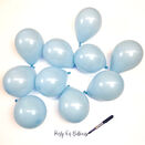 5" Baby Blue Scatter Balloons (Pack of 10) additional 1