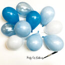 5" Light Blue Shades Scatter Balloons (Pack of 10) additional 1