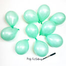 5" Mint Green Scatter Balloons (Pack of 10) additional 1