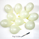 5" Pastel Yellow Scatter Balloons (Pack of 10) additional 1
