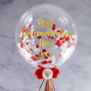 Personalised Candy Cane Confetti Bubble Balloon additional 1