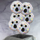 Set of 6 Ghost Face Foil Balloons additional 1