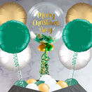 Green, White & Gold Feathers Balloon Package additional 1