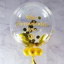 Personalised Gold Confetti Bubble Balloon additional 1