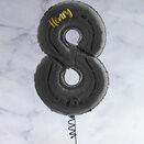 26" Black Number Foil Balloons (0 - 9) additional 12