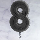 26" Black Number Foil Balloons (0 - 9) additional 10