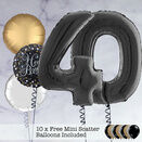 40th Birthday Black Foil Balloon Package additional 1