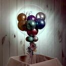 Personalised Satin Chrome Balloon-Filled Bubble Balloon additional 3