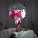 Personalised Baby Pink Stars Confetti Bubble Balloon additional 4