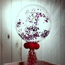 Personalised Hot Pink 'Powderfetti' Bubble Balloon additional 3