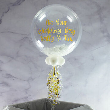 Feather Bubble Balloons