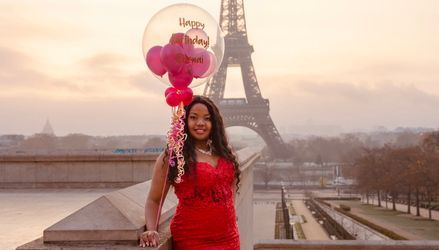 Customer image of 50th Birthday Personalised Multi Fill Bubble Balloon