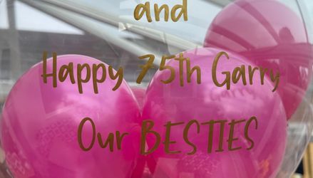 Customer image of 70th Birthday Personalised Multi Fill Bubble Balloon