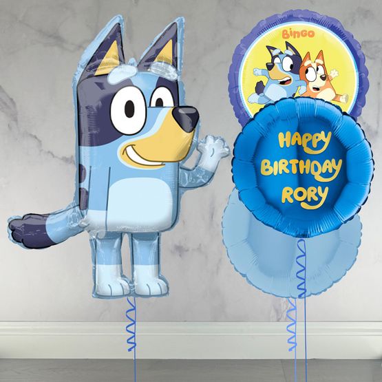 Bluey Personalised Inflated Balloon Set