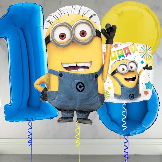 Despicable Me - Minions Inflated Number Balloon Package