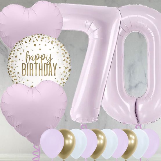 Lilac Foil Number Balloon Package