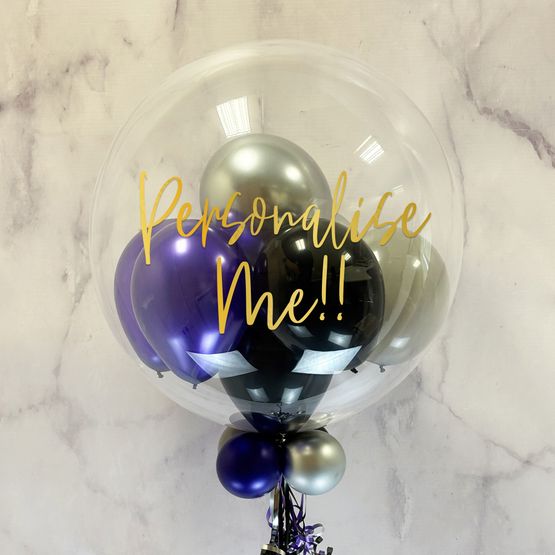 Personalised Gothic Night Balloon-Filled Bubble Balloon