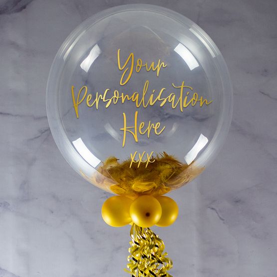 On Your Engagement Personalised Feather Balloon