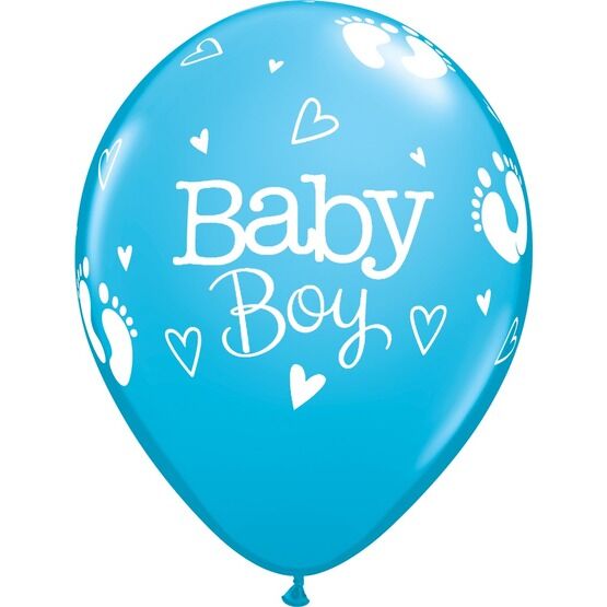 Pack of 6 Baby Boy Helium Quality Balloons