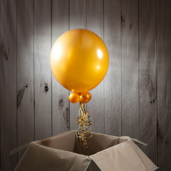 Solid Gold Personalised Bubble Balloon