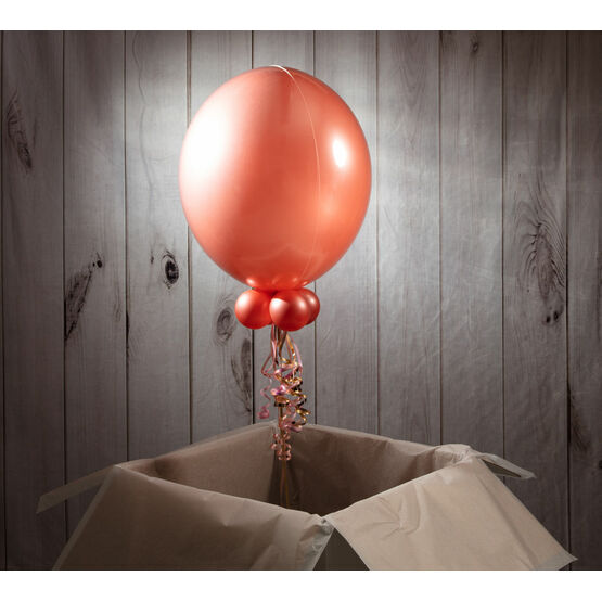 Solid Rose Gold Personalised Bubble Balloon