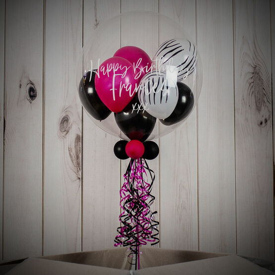 Personalised Wild Nights Balloon-Filled Bubble Balloon