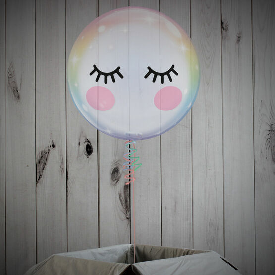 Cute Eyelashes Printed Bubble Balloon