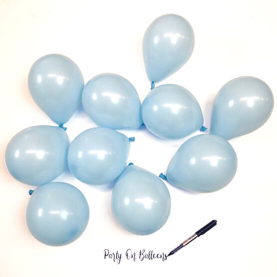 5" Baby Blue Scatter Balloons (Pack of 10)
