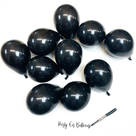 5" Black Scatter Balloons (Pack of 10)