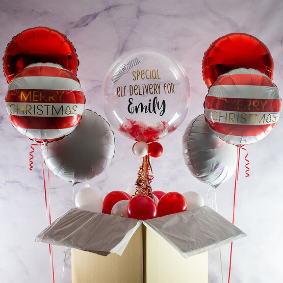'Elf On The Shelf' Christmas Feather Balloon Package